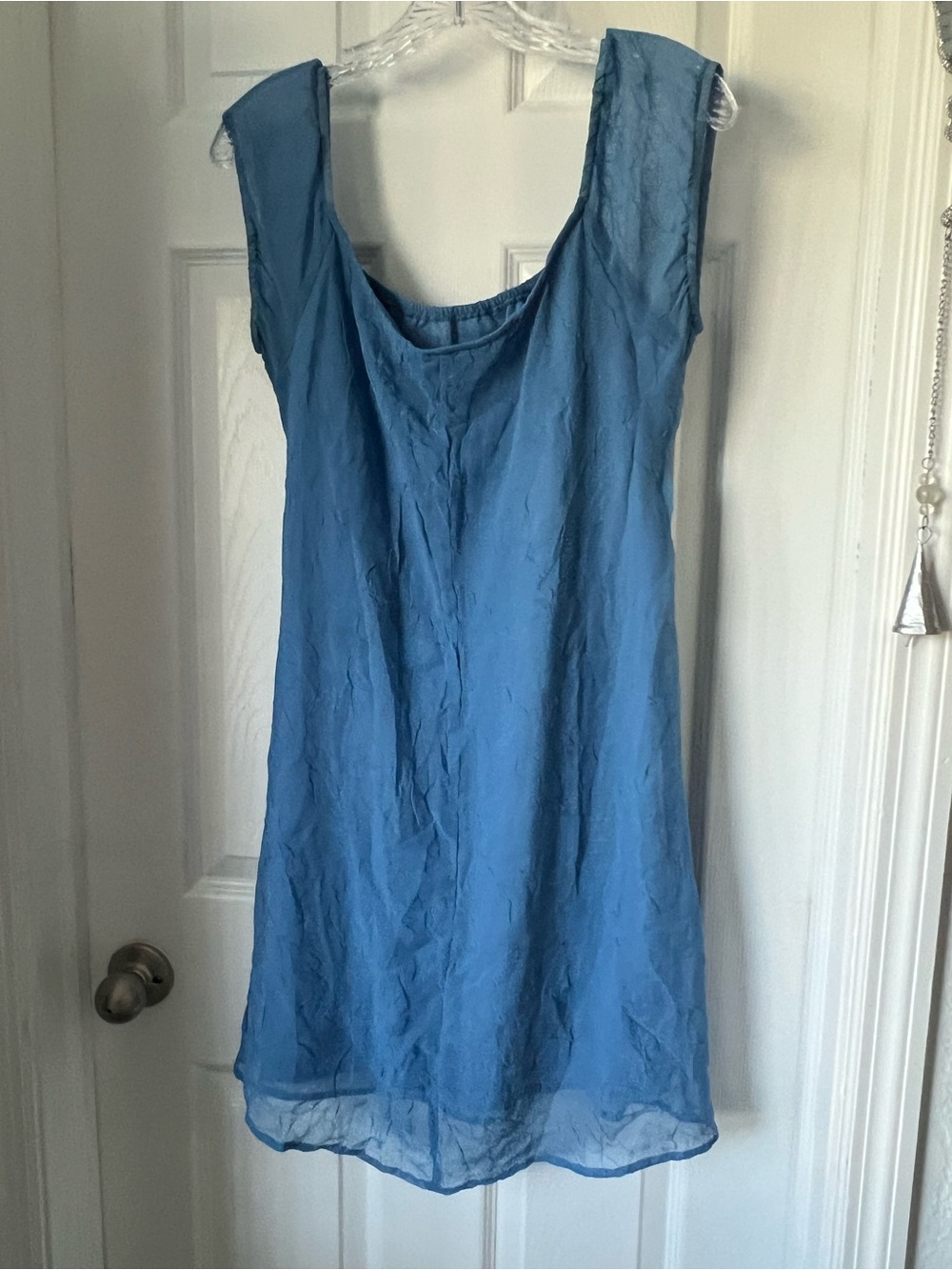 No Boundaries Blue Chiffon Dress - Picture 2 of 5